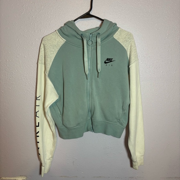 Nike Tops - Nike Women's Green and White Hoodie
